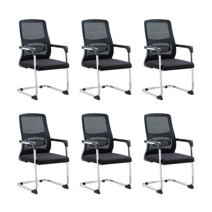 Silla de escritorio tapizada AirGrid, transpirable, negra, contemporánea, de 23" de ancho
