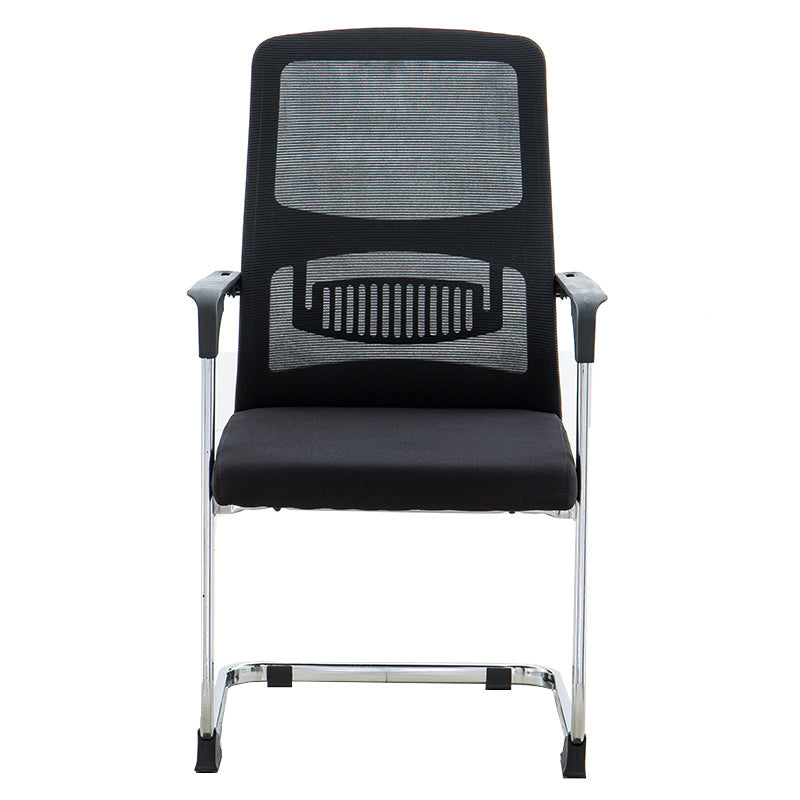 Silla de escritorio tapizada AirGrid, transpirable, negra, contemporánea, de 23" de ancho