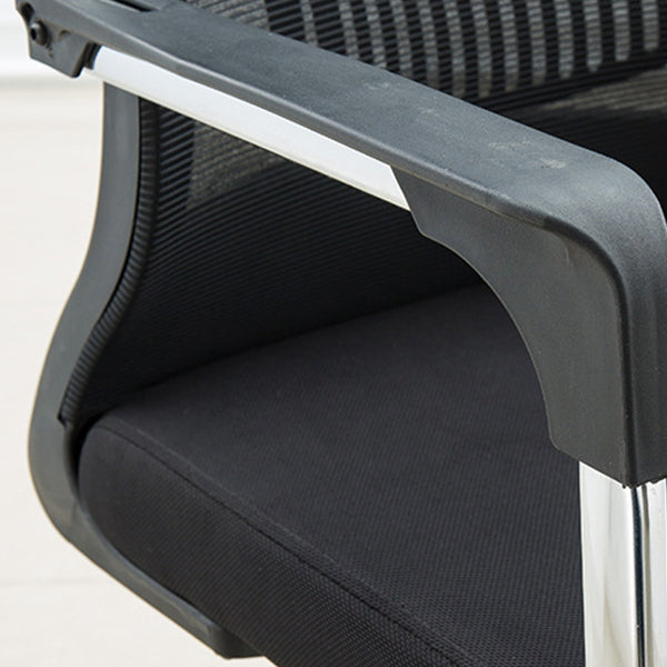 Silla de escritorio tapizada AirGrid, transpirable, negra, contemporánea, de 23" de ancho