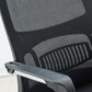 Silla de escritorio tapizada AirGrid, transpirable, negra, contemporánea, de 23" de ancho