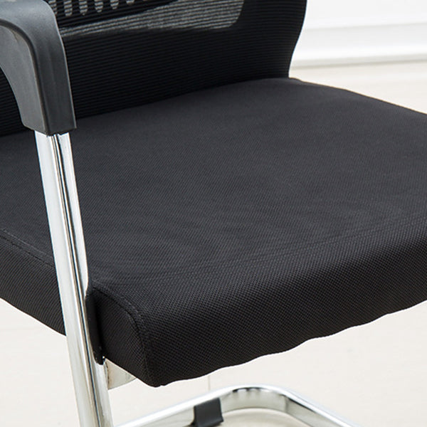 Silla de escritorio tapizada AirGrid, transpirable, negra, contemporánea, de 23" de ancho