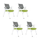 Contemporary Conference Chair with Breathable AirGrid Back Office Chair Without Writing Pad 4 Piece Set Casters Not Included Clearhalo 'furn' 'furn_office_chair' 'Furniture' 'Office Chairs' 'Office Furniture' 'office_chair' 5965407