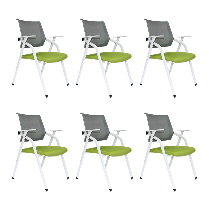Contemporary Conference Chair with Breathable AirGrid Back Office Chair Without Writing Pad 6 Piece Set Casters Not Included Clearhalo 'furn' 'furn_office_chair' 'Furniture' 'Office Chairs' 'Office Furniture' 'office_chair' 5965410