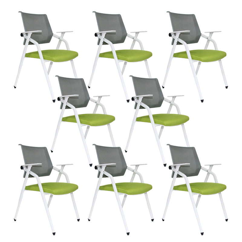 Contemporary Conference Chair with Breathable AirGrid Back Office Chair Without Writing Pad 8 Piece Set Casters Not Included Clearhalo 'furn' 'furn_office_chair' 'Furniture' 'Office Chairs' 'Office Furniture' 'office_chair' 5965412