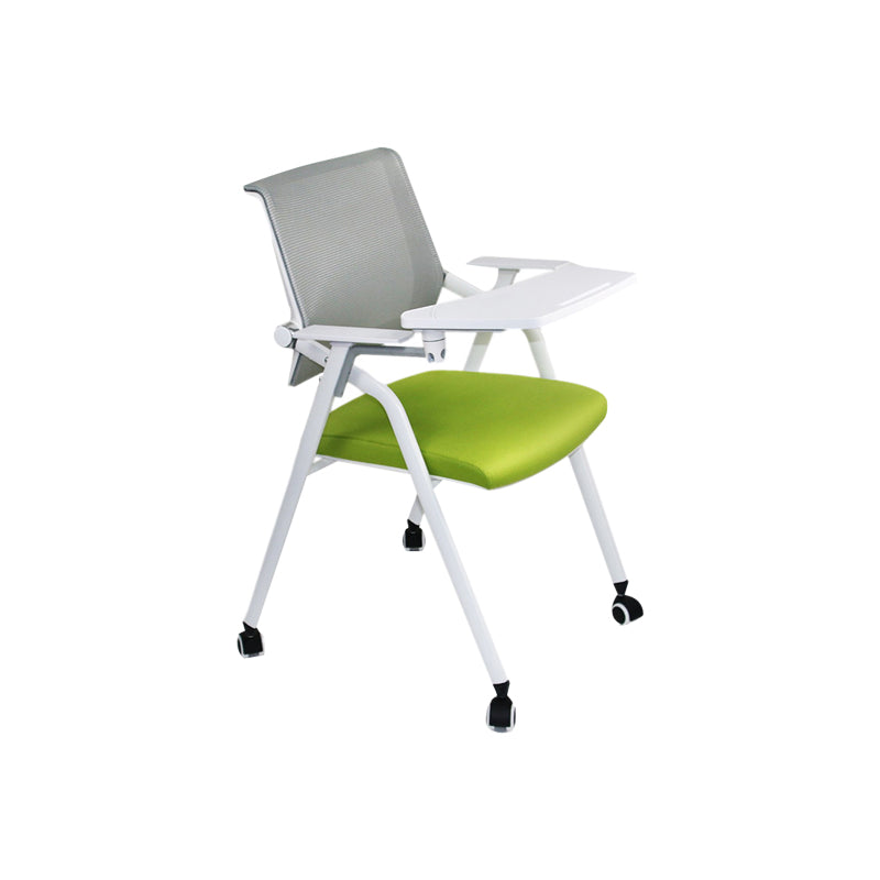 Contemporary Conference Chair with Breathable AirGrid Back Office Chair With Writing Pad 1 Piece Casters Included Clearhalo 'furn' 'furn_office_chair' 'Furniture' 'Office Chairs' 'Office Furniture' 'office_chair' 5965413