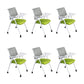 Contemporary Conference Chair with Breathable AirGrid Back Office Chair With Writing Pad 6 Piece Set Casters Included Clearhalo 'furn' 'furn_office_chair' 'Furniture' 'Office Chairs' 'Office Furniture' 'office_chair' 5965419