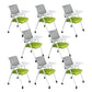 Contemporary Conference Chair with Breathable AirGrid Back Office Chair With Writing Pad 8 Piece Set Casters Included Clearhalo 'furn' 'furn_office_chair' 'Furniture' 'Office Chairs' 'Office Furniture' 'office_chair' 5965421