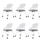 21.5" Wide Contemporary Desk Chair Slide Low Back Office Chair