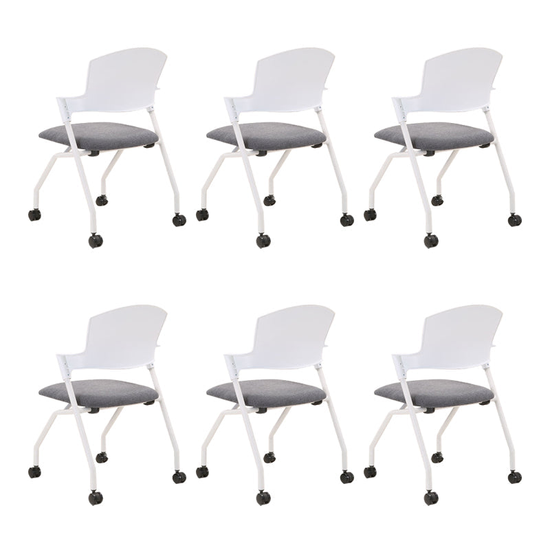 21.5" Wide Contemporary Desk Chair Slide Low Back Office Chair