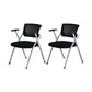 Modern Low Back Office Chair Gray Frame with Breathable AirGrid Conference Chair Without Writing Pad 2 Piece Set Clearhalo 'furn' 'furn_office_chair' 'Furniture' 'Office Chairs' 'Office Furniture' 'office_chair' 5965445