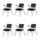 Modern Low Back Office Chair Gray Frame with Breathable AirGrid Conference Chair Without Writing Pad 6 Piece Set Clearhalo 'furn' 'furn_office_chair' 'Furniture' 'Office Chairs' 'Office Furniture' 'office_chair' 5965450