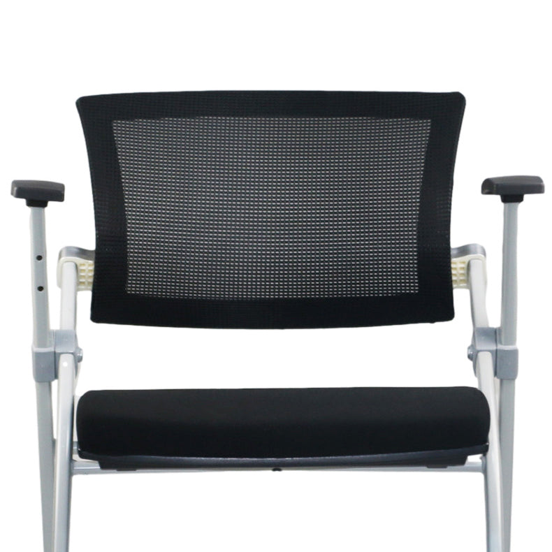 Modern Low Back Office Chair Gray Frame with Breathable AirGrid Conference Chair Clearhalo 'furn' 'furn_office_chair' 'Furniture' 'Office Chairs' 'Office Furniture' 'office_chair' 5965457