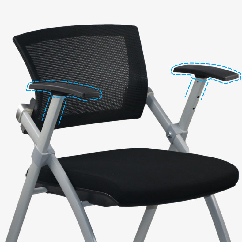 Modern Low Back Office Chair Gray Frame with Breathable AirGrid Conference Chair Clearhalo 'furn' 'furn_office_chair' 'Furniture' 'Office Chairs' 'Office Furniture' 'office_chair' 5965459