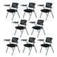 Modern Low Back Office Chair Gray Frame with Breathable AirGrid Conference Chair With Writing Pad 8 Piece Set Clearhalo 'furn' 'furn_office_chair' 'Furniture' 'Office Chairs' 'Office Furniture' 'office_chair' 5965460