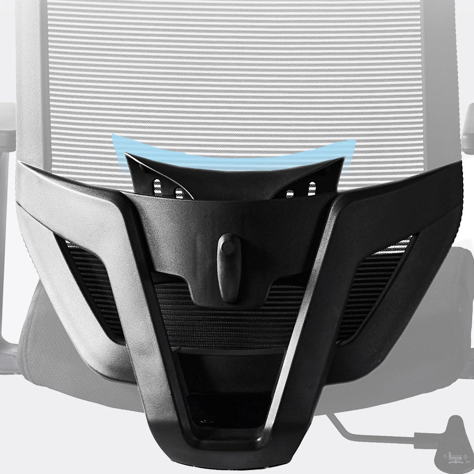 Moderner Schreibtischstuhl, Netzstoff, Computerstuhl in Schwarz, Stuhl mit hoher Rückenlehne und Rollen