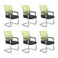 21"W Contemporary Arm Chair Black Breathable AirGrid Upholstered Desk Chair Green 6 Piece Set Clearhalo 'furn' 'furn_office_chair' 'Furniture' 'Office Chairs' 'Office Furniture' 'office_chair' 5965503