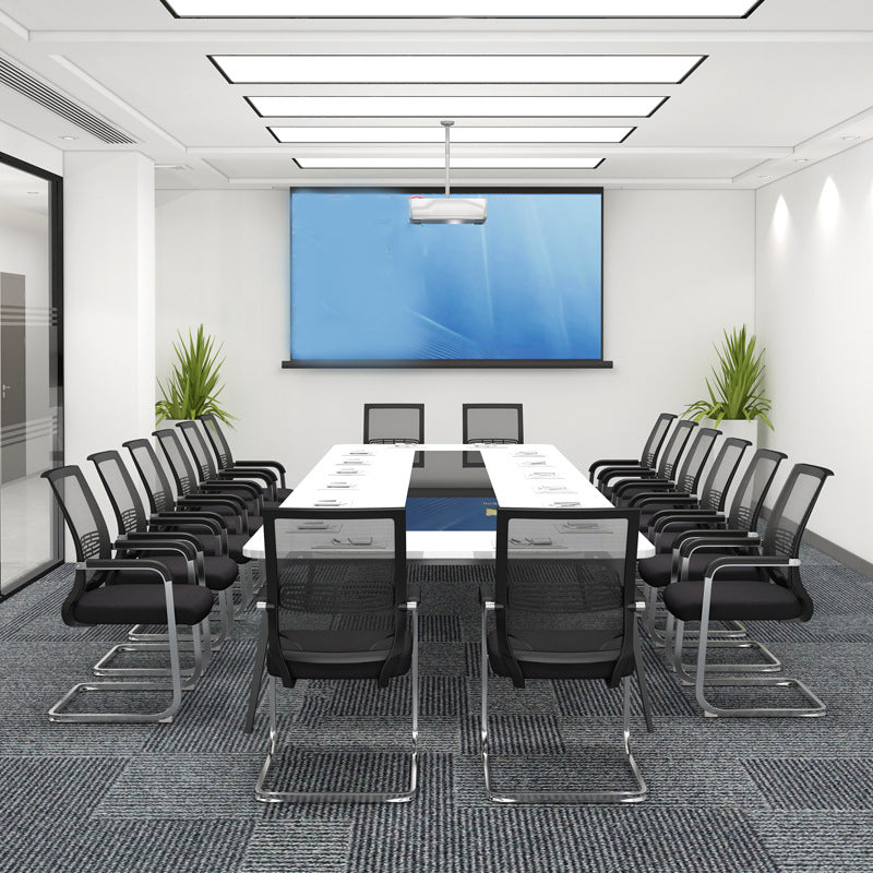 21"W Contemporary Arm Chair Black Breathable AirGrid Upholstered Desk Chair Clearhalo 'furn' 'furn_office_chair' 'Furniture' 'Office Chairs' 'Office Furniture' 'office_chair' 5965507