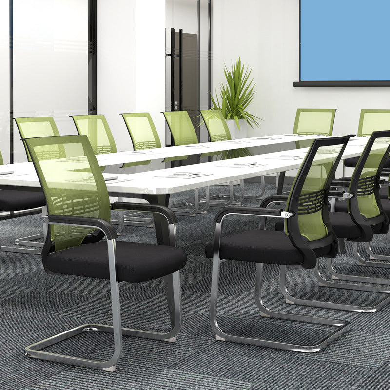 21"W Contemporary Arm Chair Black Breathable AirGrid Upholstered Desk Chair Clearhalo 'furn' 'furn_office_chair' 'Furniture' 'Office Chairs' 'Office Furniture' 'office_chair' 5965509