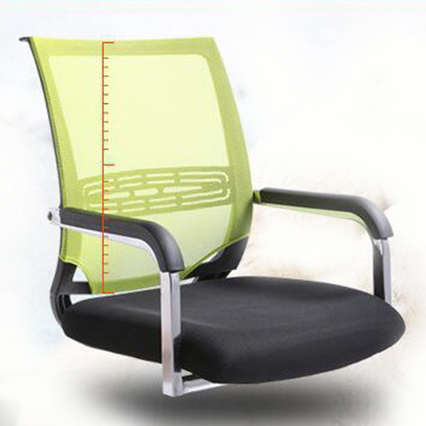 21"W Contemporary Arm Chair Black Breathable AirGrid Upholstered Desk Chair Clearhalo 'furn' 'furn_office_chair' 'Furniture' 'Office Chairs' 'Office Furniture' 'office_chair' 5965512