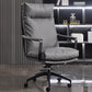 Modern Desk Chair Leather Computer Chair High-Back/Mid-Back Chair Grey 1 Piece High-Back (Over 22 in.) Clearhalo 'furn' 'furn_office_chair' 'Furniture' 'Office Chairs' 'Office Furniture' 'office_chair' 5965547