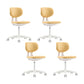 15" brede moderne bureaustoel met schuifbare bureaustoel met lage rugleuning