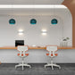 15" brede moderne bureaustoel met schuifbare bureaustoel met lage rugleuning