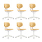 15" brede moderne bureaustoel met schuifbare bureaustoel met lage rugleuning