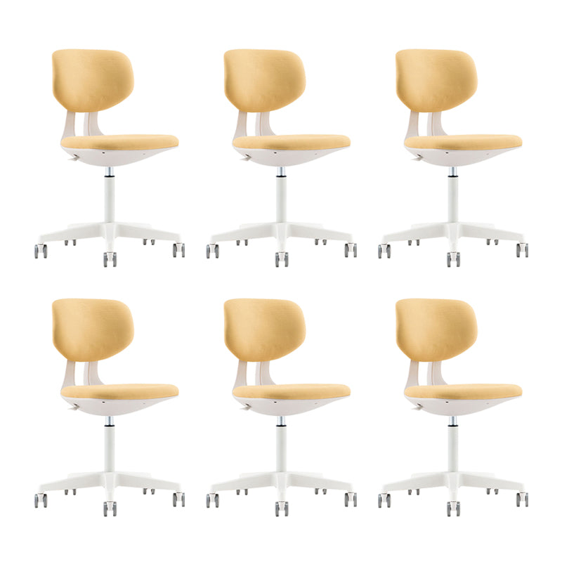 15" brede moderne bureaustoel met schuifbare bureaustoel met lage rugleuning