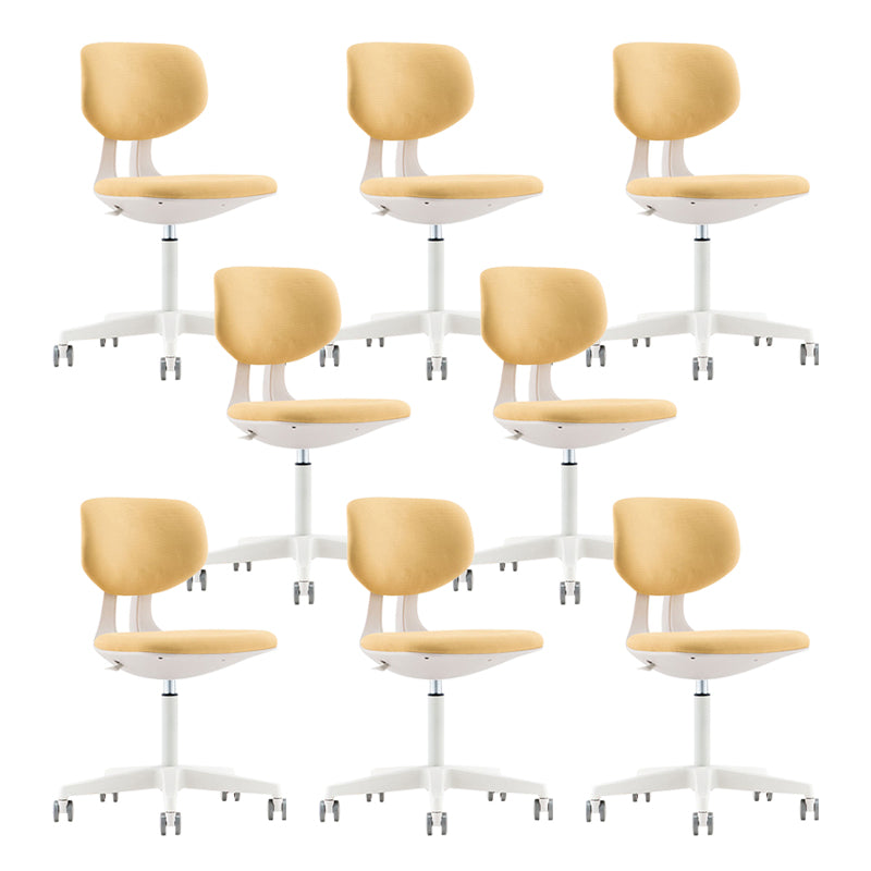 15" brede moderne bureaustoel met schuifbare bureaustoel met lage rugleuning