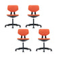 15" brede moderne bureaustoel met schuifbare bureaustoel met lage rugleuning