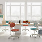 15" brede moderne bureaustoel met schuifbare bureaustoel met lage rugleuning