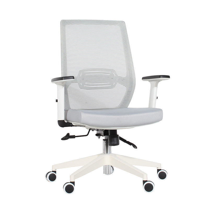 Modern Desk Chair Mesh Computer Chair Mid-Back Chair in Black/Gray/Orange Clearhalo 'furn' 'furn_office_chair' 'Furniture' 'Office Chairs' 'Office Furniture' 'office_chair' 5965612