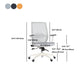 Modern Desk Chair Mesh Computer Chair Mid-Back Chair in Black/Gray/Orange Clearhalo 'furn' 'furn_office_chair' 'Furniture' 'Office Chairs' 'Office Furniture' 'office_chair' 5965628