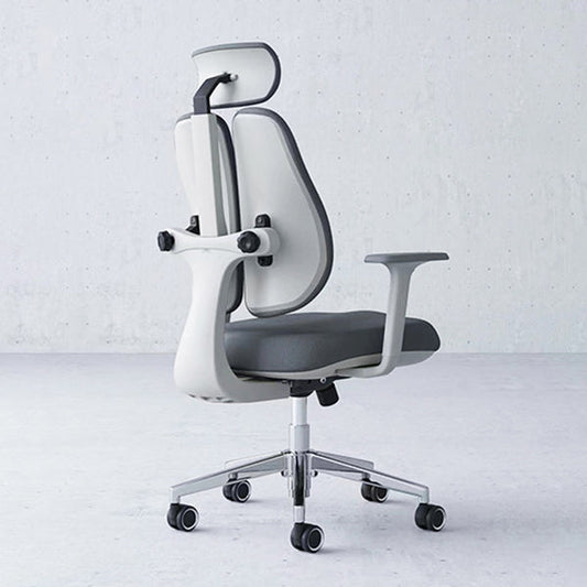 Moderner Schreibtischstuhl Mesh Computerstuhl mitten zurück in Grau/Schwarz