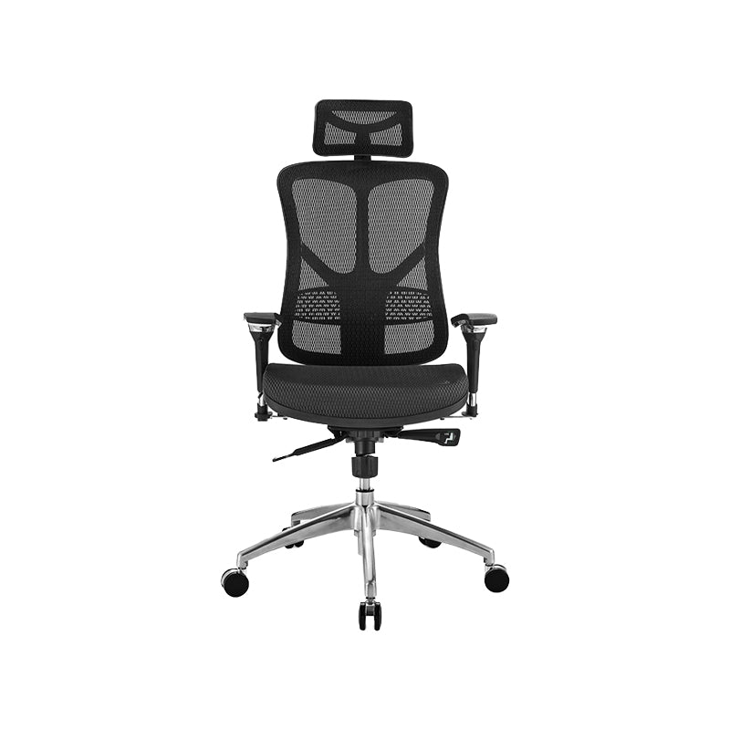 Sedia da scrivania moderna Sedia da computer in rete Sedia con schienale alto in colore nero