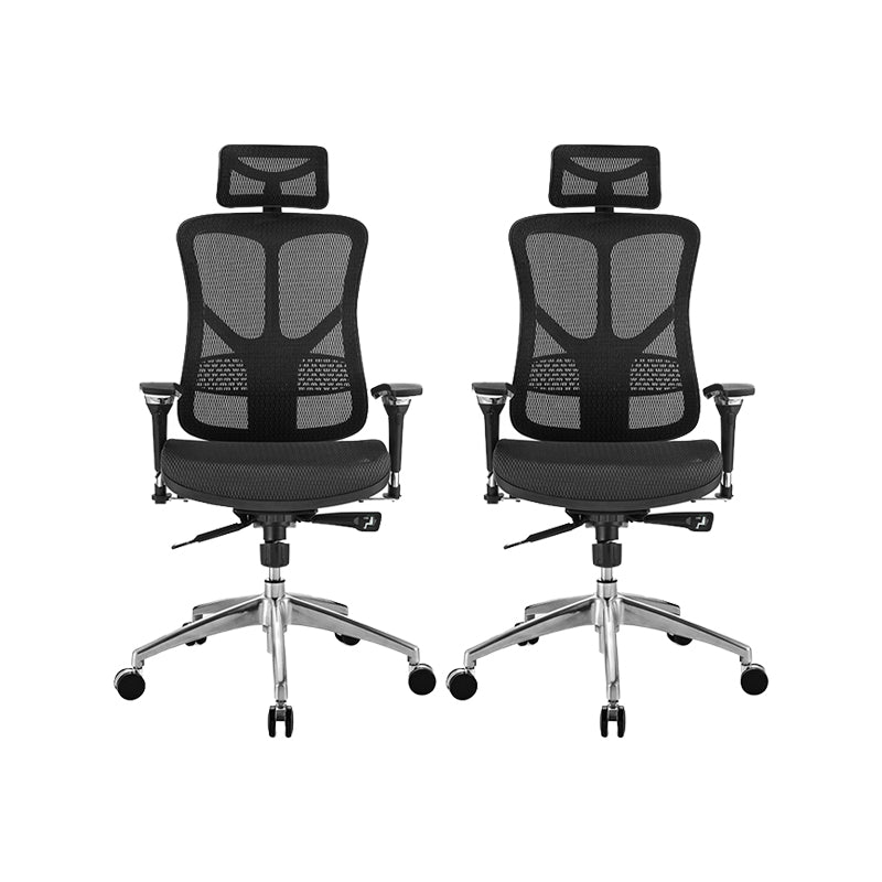 Sedia da scrivania moderna Sedia da computer in rete Sedia con schienale alto in colore nero