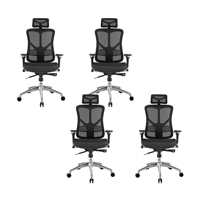 Sedia da scrivania moderna Sedia da computer in rete Sedia con schienale alto in colore nero