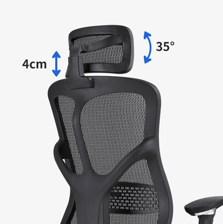 Sedia da scrivania moderna Sedia da computer in rete Sedia con schienale alto in colore nero