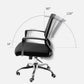 Modern Wheels Arm Chair Microfiber Black Conference Mid-Back Chair Clearhalo 'furn' 'furn_office_chair' 'Furniture' 'Office Chairs' 'Office Furniture' 'office_chair' 5965675