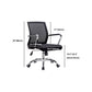 Modern Wheels Arm Chair Microfiber Black Conference Mid-Back Chair Clearhalo 'furn' 'furn_office_chair' 'Furniture' 'Office Chairs' 'Office Furniture' 'office_chair' 5965676