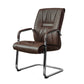 No Distressing Black Arm Chair Faux Leather and Chrome Frame Office Chair Clearhalo 'furn' 'furn_office_chair' 'Furniture' 'Office Chairs' 'Office Furniture' 'office_chair' 5965684