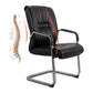 No Distressing Black Arm Chair Faux Leather and Chrome Frame Office Chair Clearhalo 'furn' 'furn_office_chair' 'Furniture' 'Office Chairs' 'Office Furniture' 'office_chair' 5965689