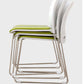 Silla de escritorio contemporánea de 18" de ancho, color blanco, sin ruedas, silla de oficina