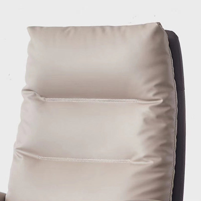 Contemporary Office Chair Adjustable Seat Height Leather Leather Executive Chair Clearhalo 'furn' 'furn_office_chair' 'Furniture' 'Office Chairs' 'Office Furniture' 'office_chair' 5965747
