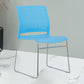 Chaise de bureau moderne, chaise d'ordinateur en plastique, sans accoudoirs, à dossier moyen