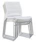 Chaise de bureau moderne, chaise d'ordinateur en plastique, sans accoudoirs, à dossier moyen
