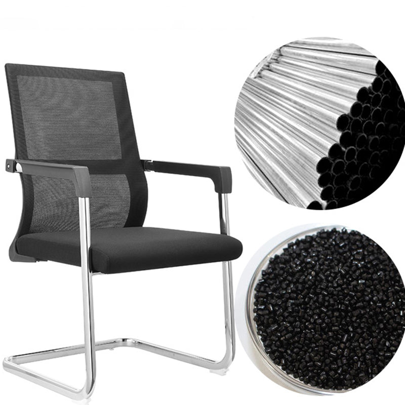 Contemporary Desk Chair No Wheels Mid Back Home Office Chair Clearhalo 'furn' 'furn_office_chair' 'Furniture' 'Office Chairs' 'Office Furniture' 'office_chair' 5965810