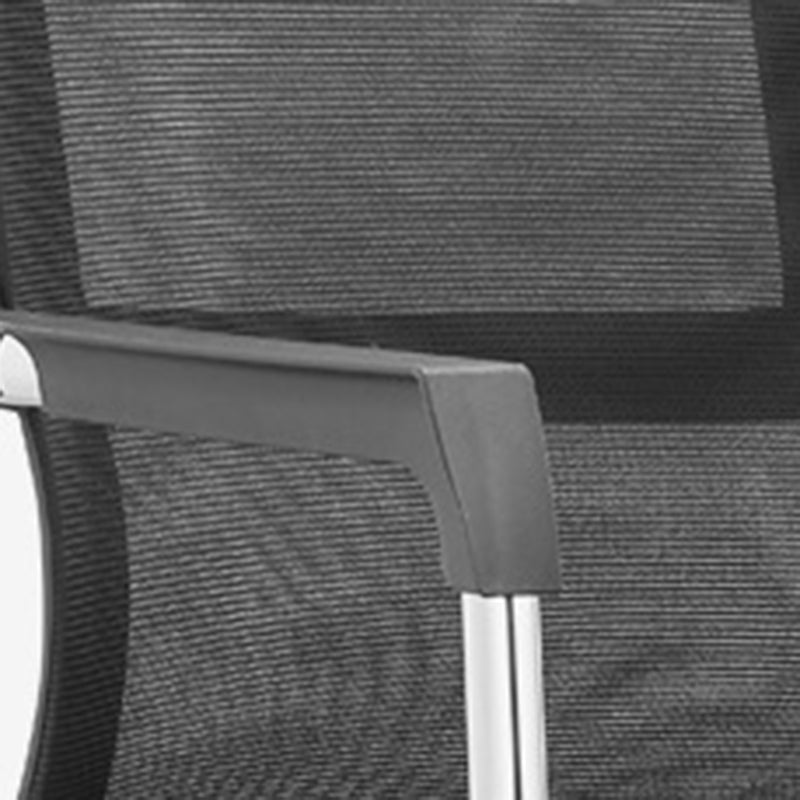 Contemporary Desk Chair No Wheels Mid Back Home Office Chair Clearhalo 'furn' 'furn_office_chair' 'Furniture' 'Office Chairs' 'Office Furniture' 'office_chair' 5965811