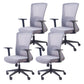 High Back Home Office Chair Height-adjustable Swivel Rolling Task Chair