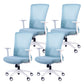 High Back Home Office Chair Height-adjustable Swivel Rolling Task Chair